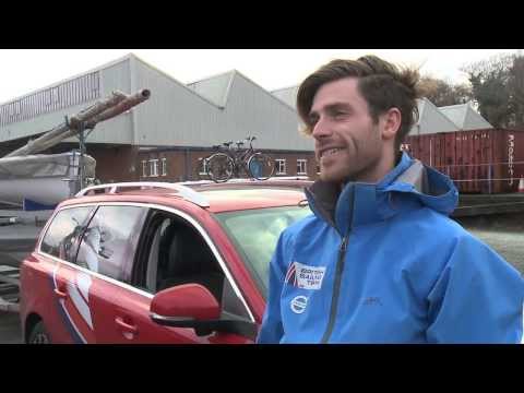 Pack it in! - Peters and May help the British Sailing Team pack up boats for Miami Regatta