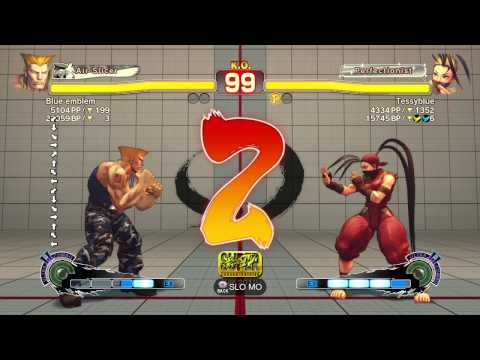 SSFIVAE~ Guile (Blue Emblem) vs.  Ibuki (TessyBlue) HD