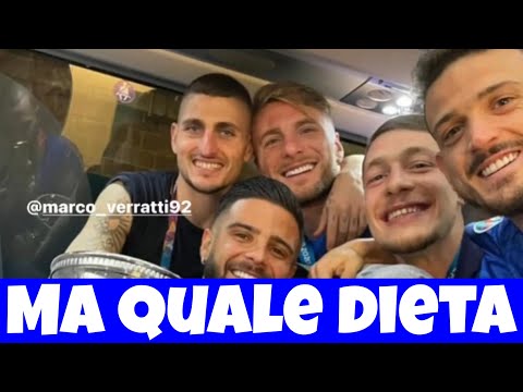 Euro 2020 - gli azzurri cantano Ma quale dieta
