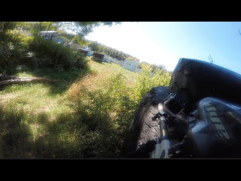 Up in the frontlines intense paintball action  @EMR