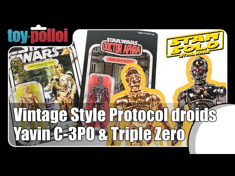 Vintage Style Yavin Ceremony C-3PO & Triple Zero review - Toy Polloi