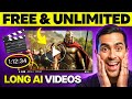 STOP Paying Make LONG AI Videos FREE UNLIMITED