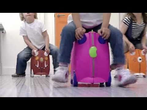 Vaikiškas lagaminas Trunki Percy Police Car, 18 l / 21x46x31 cm video