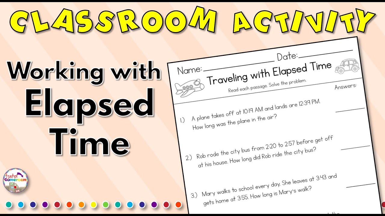 Elapsed Time Worksheets
