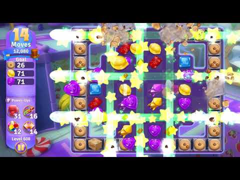 Wonka's World of Candy Level 608 NO BOOSTERS - A S GAMING ✔