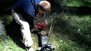 How to pull up a chain link fence post no digging