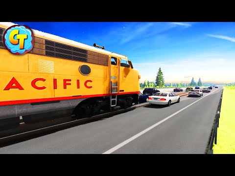 Train Accidents Derailments ✅ Autobahn Speedy RAMPAGE #2 ✅ BeamNG DRIVE