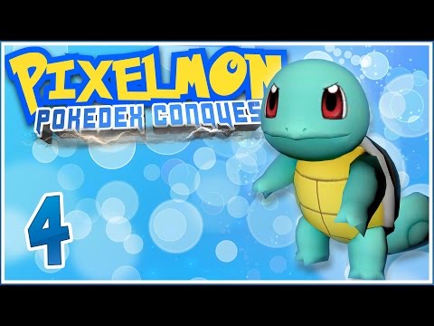 Minecraft Pixelmon PokéDex Conquest [Ep.4] - Squirtle and the Flareon Shop!