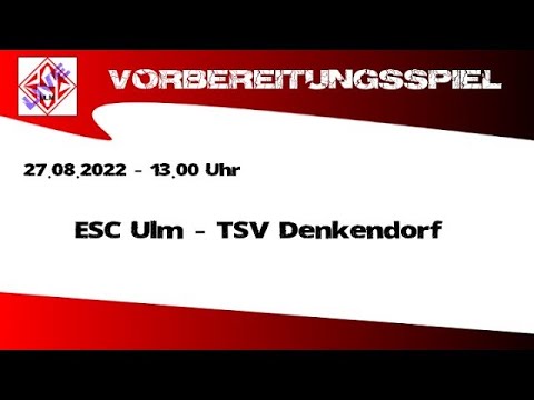 Vorbereitungsspiel (27.08.2022): ESC Ulm - TSV Denkendorf