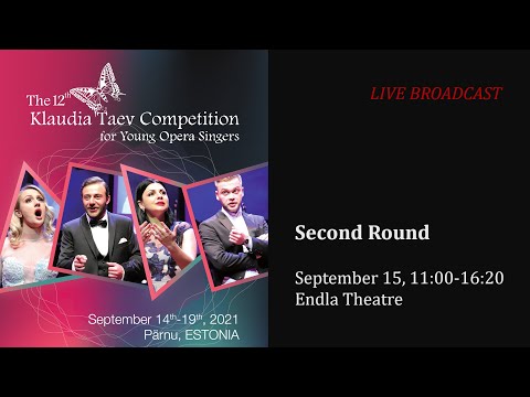 LIVE: The 2nd round of the 12th Klaudia Taev Competition  for Young Opera Singers