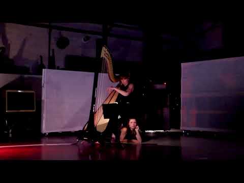 Sève (harpe) et Eva Legé (danse) - répétitions ATPR Studio 16 sept 2017.