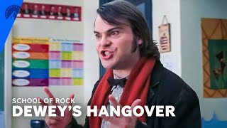 Dewey Comes to Class with a Hangover