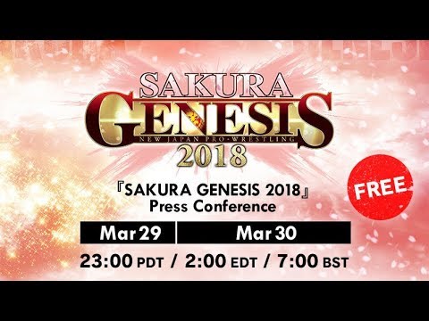 Live: NJPW Sakura Genesis Press Conference
