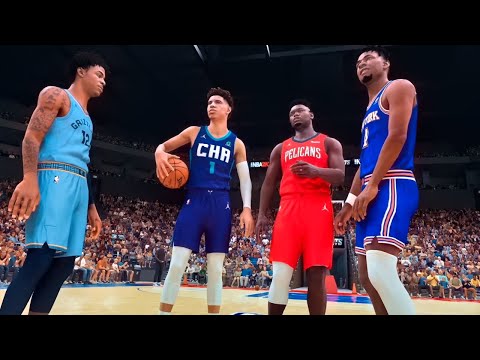 NBA 2K21 Next Gen LaMelo Ball My Career Ep. 21 - LaMelo in Star-Studded Dunk Contest!