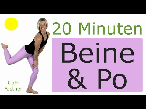 📍20 min. Beine und Po formen | straffe Beine, knackiger Po - Workout, ohne Geräte