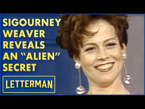 Sigourney Weaver Reveals An "Alien" Secret | Letterman