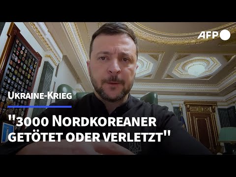 Selenskyj: 3000 Nordkoreaner wurden Opfer in Ukraine-Krieg | AFP