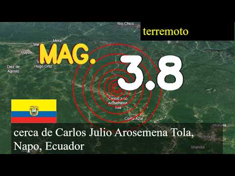 😱🚨  Terremoto cerca de Carlos Julio Arosemena Tola, Napo, Ecuador actualizaciones en vivo hoy: Terre