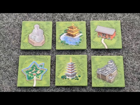 WHAT'S NEW Carcassonne Japanese Buildings Mini-Expansion, plus PLAYTHROUGH and RANKING