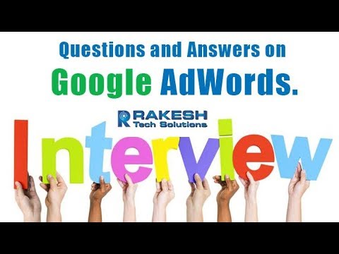 Google Adwords Interview Questions And Answers