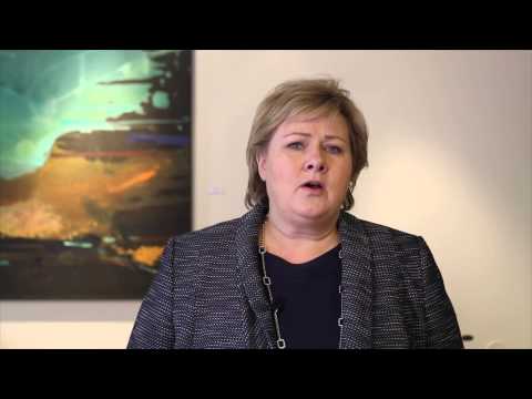 Erna Solberg shows her support for Fuuse World Woman 2015