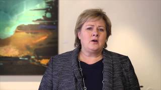 Erna Solberg shows her support for Fuuse World Woman 2015