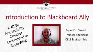Introduction to Blackboard Ally
