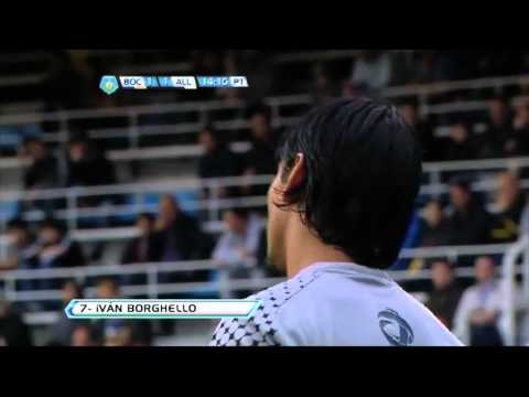 Gol Borghello. Boca 1 All Boys 1. Torneo Inicial 2012. Fecha 3
