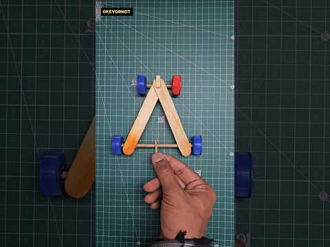 how to make car | amazing car with ice cream stick and bottle cap #cars #trending