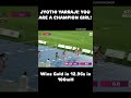 JYOTHI YARRJI WINS GOLD IN 12 96S IN 100MH Running Trending Youtubeshorts Like Subscribe