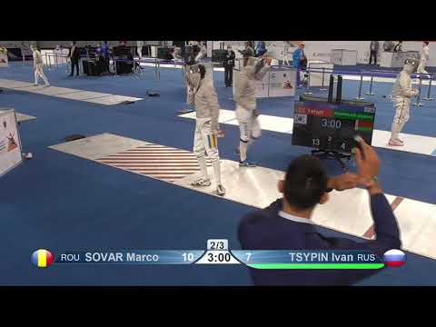 2021 228 Cadets T32 13 M S Individual Cairo EGY WCH RED TSYPIN  RUS  vs SOVAR  ROU