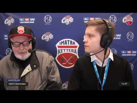 Ketterä vs Kiekko Vantaa 17.1.2018 Haastattelussa Pertti Mustonen