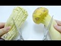 Cutting Open Stretchy Mushroom Squeeze