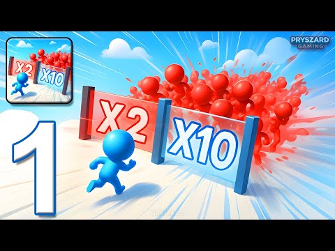 Mob Control - Gameplay Walkthrough Part 1 - Control Your Mob Stickman Army (iOS, Android)