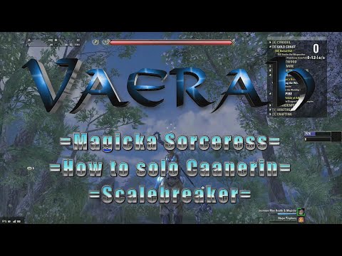 ESO - Scalebreaker - How to solo the Caanerin world boss - Magicka sorceress