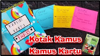 Membuat Kamus Kartu dan Kotak Kamus || Bahasa Indonesia kelas 4 SD || Kurikulum Merdeka