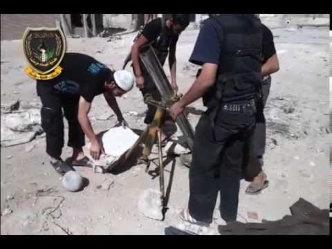 تجهيز كتيبة شهداء حرستا التابعة للواء فتح الشام مدافع الهاون لإستهداف مواقع قوات النظام في مدينة حرستا في ريف دمشق