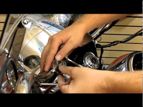 Kuryakyn Marlin's Talon Mount Clock - 7/8 inch or 1 inch bars Video Install Cruiser Customizing