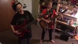 Jackson and his brother, Luke, play Seven Nation Army by The White Stripes
