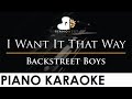 Backstreet Boys - I Want It That Way - Piano Karaoke Instrumental Cover with Lyrics