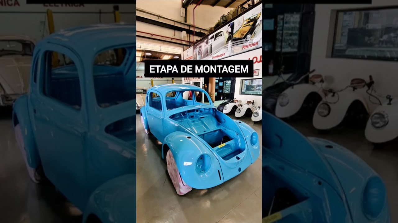 Que nota esse projeto merece? 😍💙✨️🇧🇷Veja a etapa de montagem desse Fusca 1974!