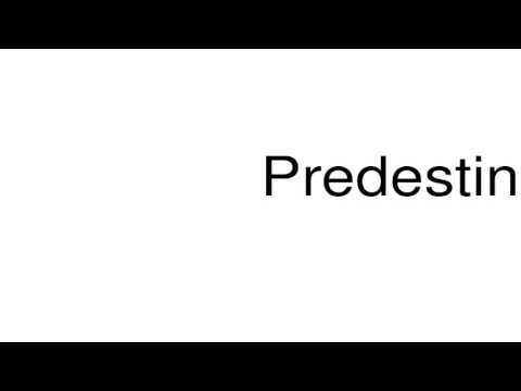 How to pronounce Predestination