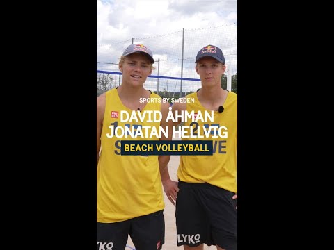 David Åhman and Jonatan Hellvig - the Swedish beach volleyball duo!