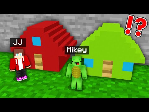 Paper - Mikey vs JJ Tiny House Survival Battle Challenge in Minecraft - Maizen