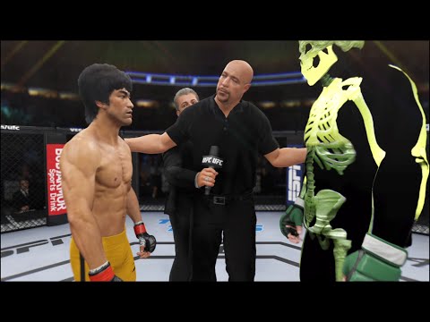 Bruce Lee vs. Electro Skeleton - EA Sports UFC 4 - Dragon Fight 🔥🐲