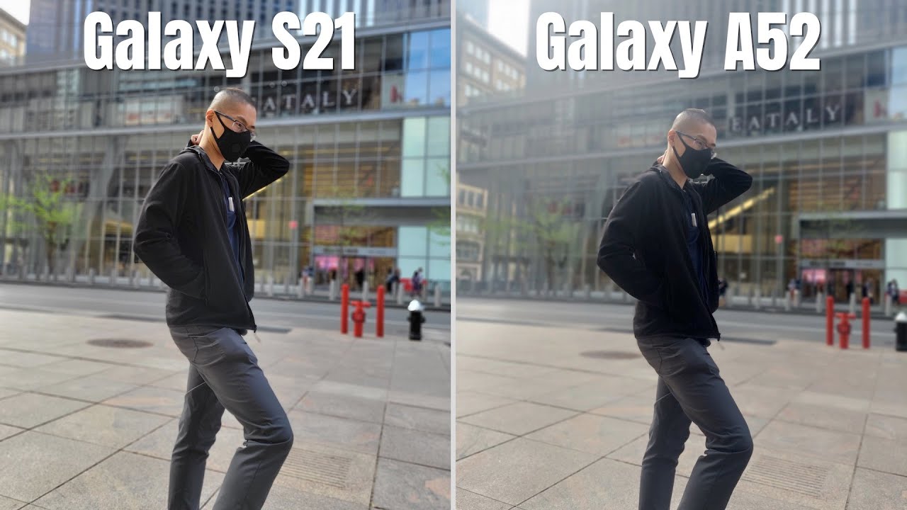 Samsung Galaxy S21 vs A52 Real World Camera Comparison