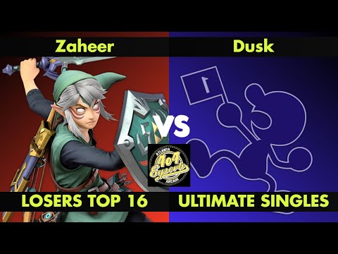 SSBU - 4o4 Smash Night 16 - Zaheer (Link) vs 4o4|DBQ| Dusk (Mr. Game & Watch) - Losers Top 16