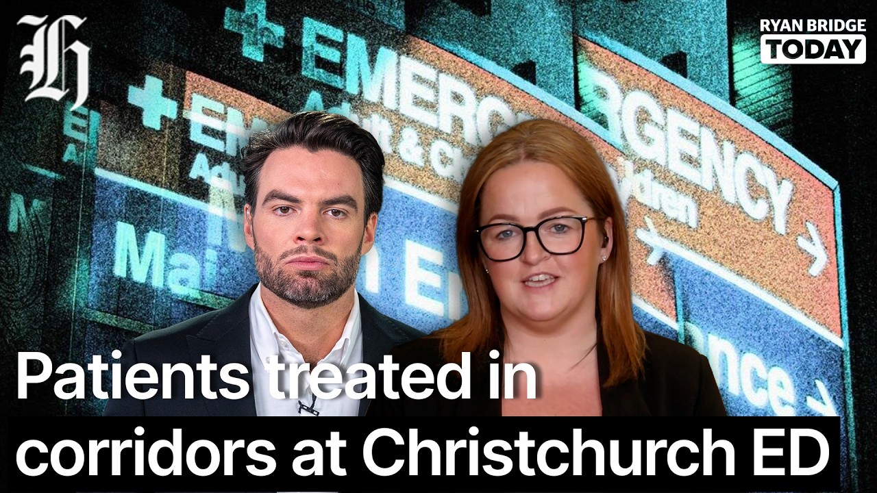 'The new norm': Patients treated in corridors at Christchurch ED | Ryan Bridge TODAY