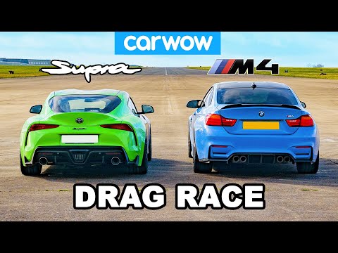 Toyota Supra vs BMW M4: DRAG RACE!