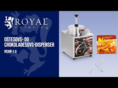 Produktvideo - Ostesovs- og chokoladesovs-dispenser - med varmefunktion - 3,3 l